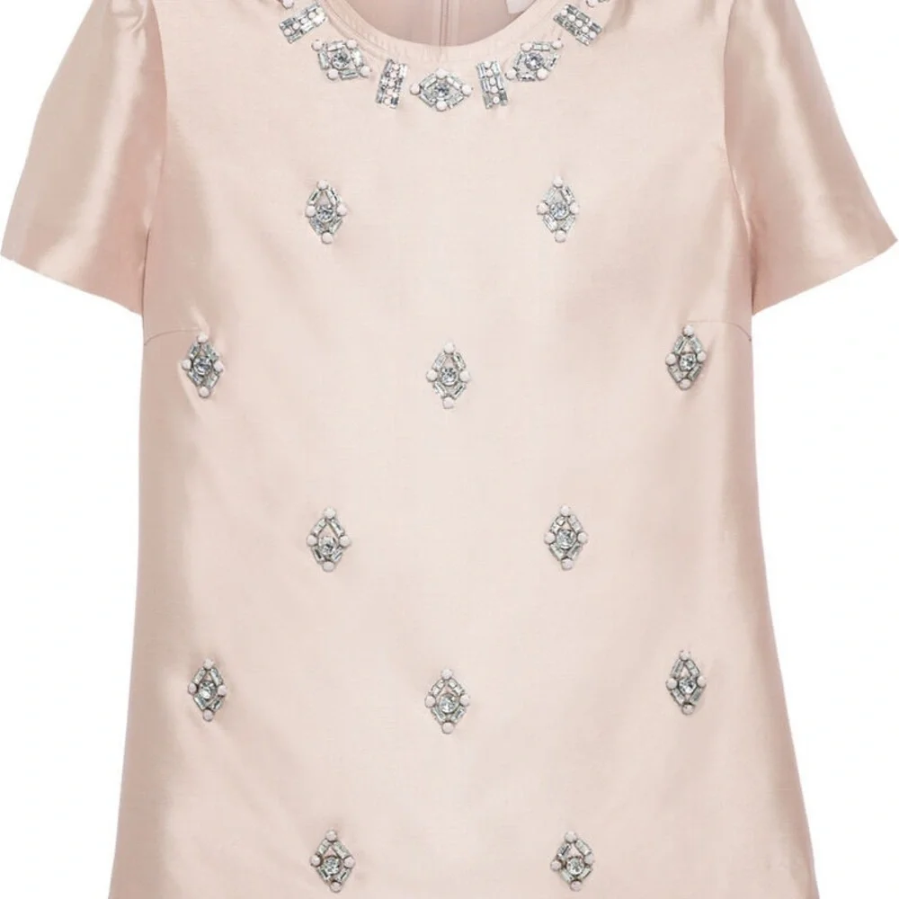 Tory Burch Pink Embellished Fitted Blouse - Picture 3 of 6